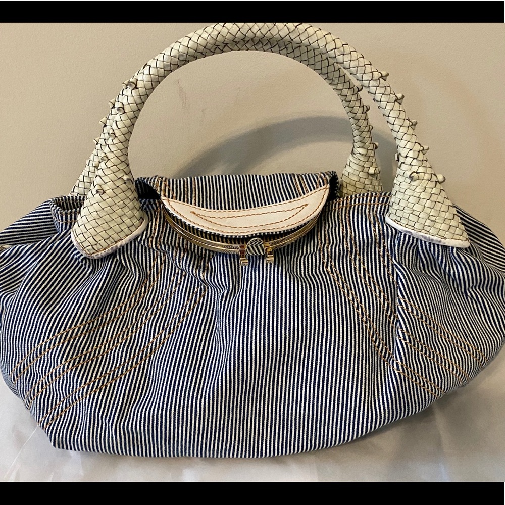 🔥flash sale🔥 FENDI denim stripe SPY handbag